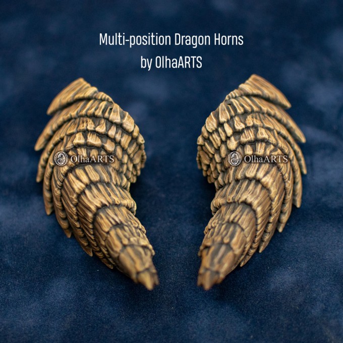 Dragon Horns — Fantasy Headpiece for cosplay