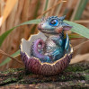 Dragon Hatchling in Dark Rainbow color