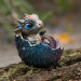 Dragon Hatchling in Dark Rainbow color