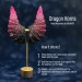 Pink and Black Dragon Horns — Fantasy Headpiece