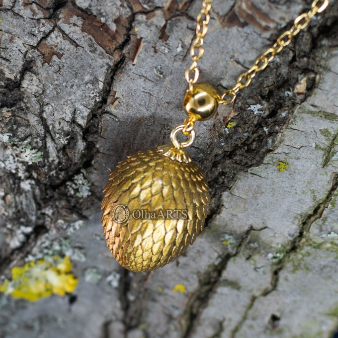 Set of Jewelry Golden Dragon Eggs