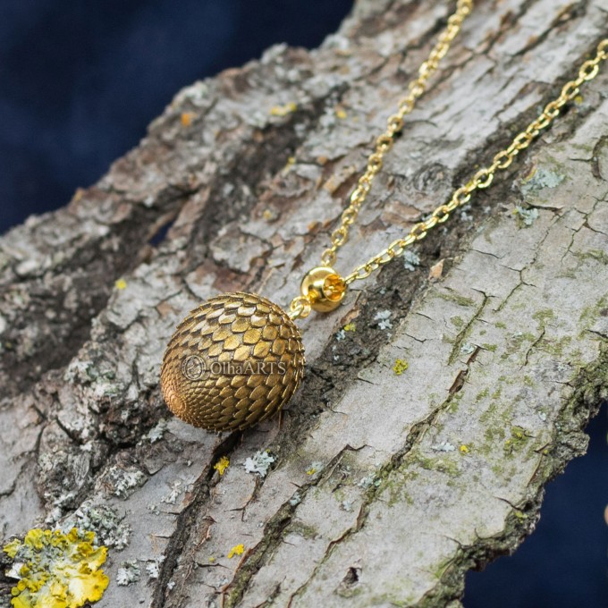 Set of Jewelry Golden Dragon Eggs