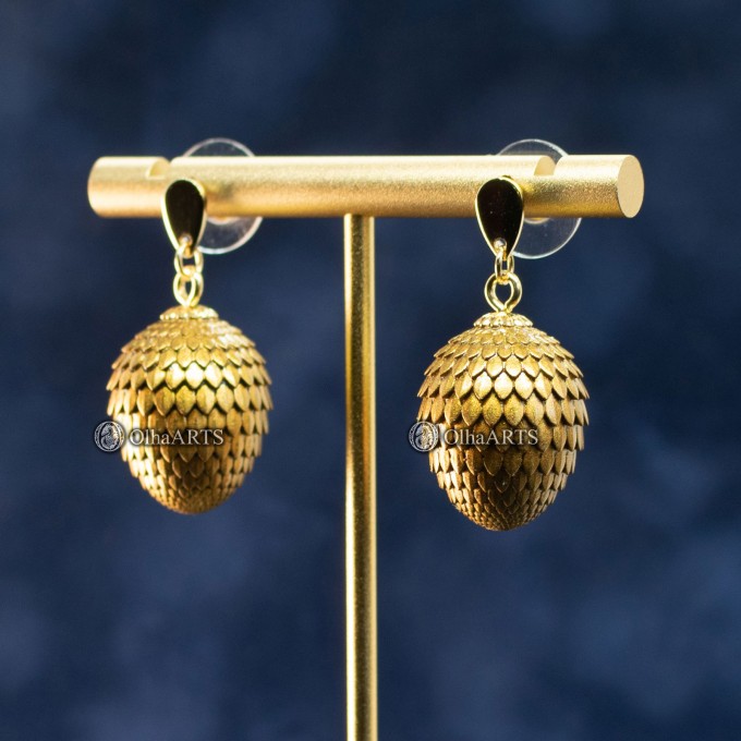 Set of Jewelry Golden Dragon Eggs