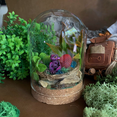 Glass Dome with Dragon Nest