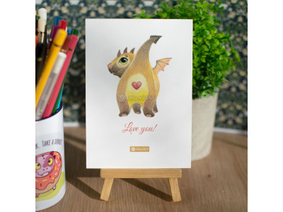 Postcard Love You, Valentine's Card