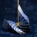 Blue and Silver Dragon Horns — Cosplay Headpiece