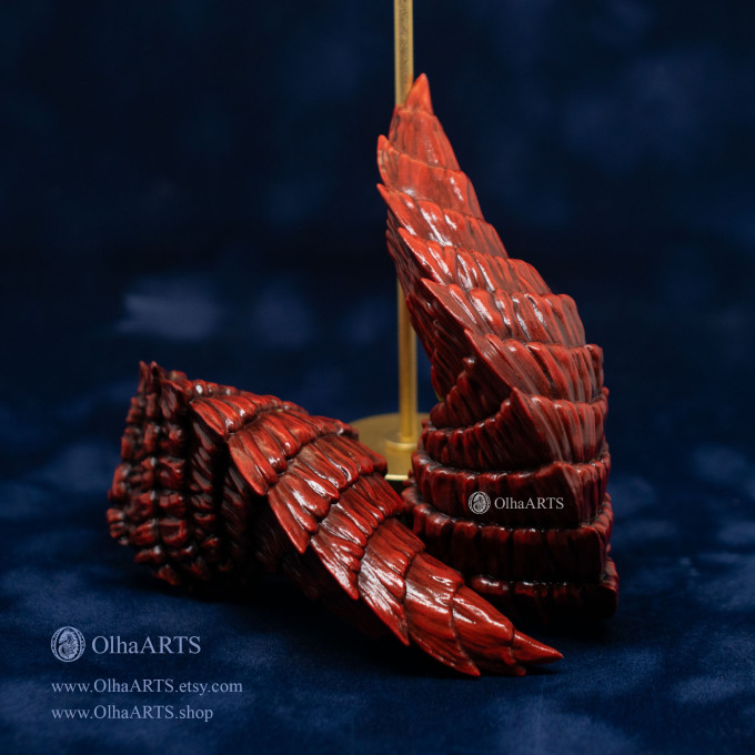 Red Dragon Horns — Cosplay Headpiece