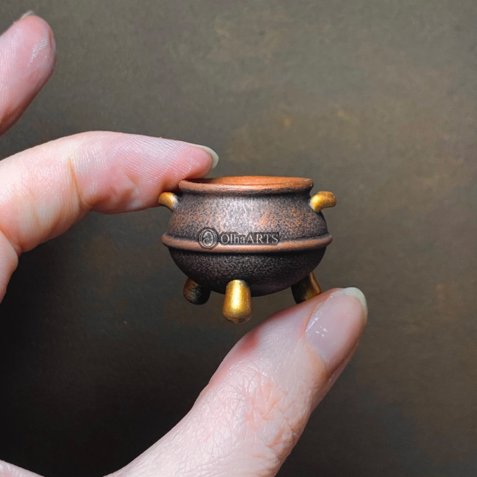 Witch cauldron for dollhouse