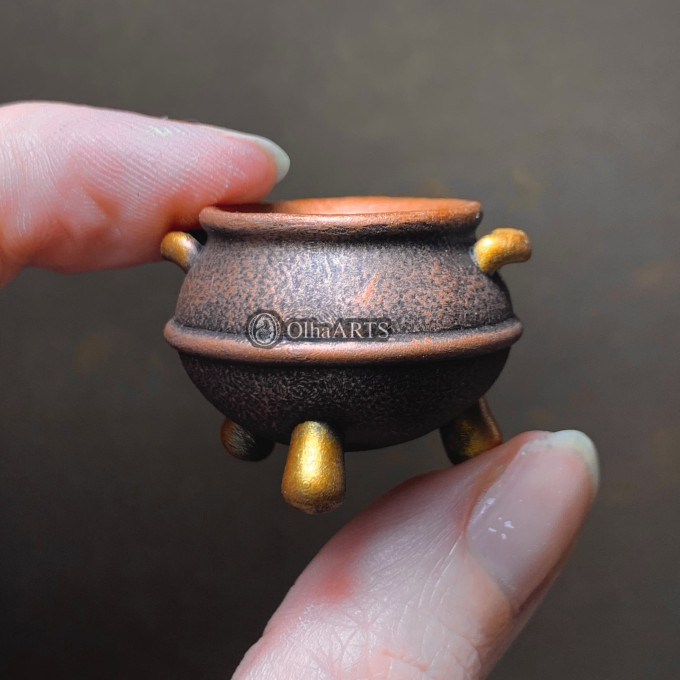 Witch cauldron for dollhouse