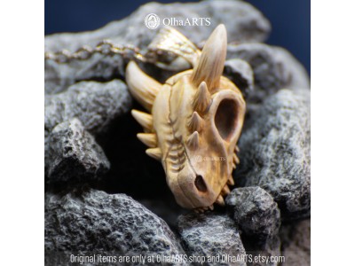 Dragon Skull Pendant