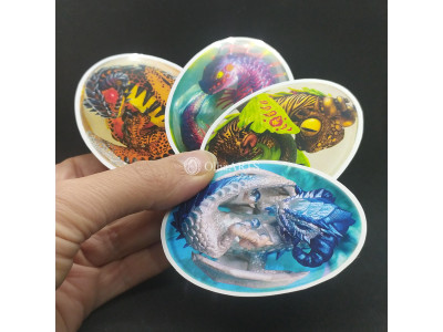 Set of 4 stickers with dragon eggs
