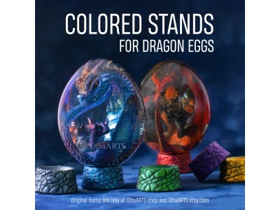 Small Egg Stand for Dragon Eggs or Easter Eggs. 6 colors, 3 sizes