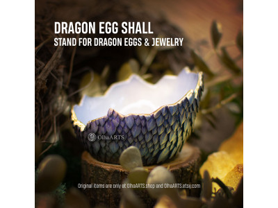 Dragon Egg Shall - stand for dragon eggs or holder for small jewelry