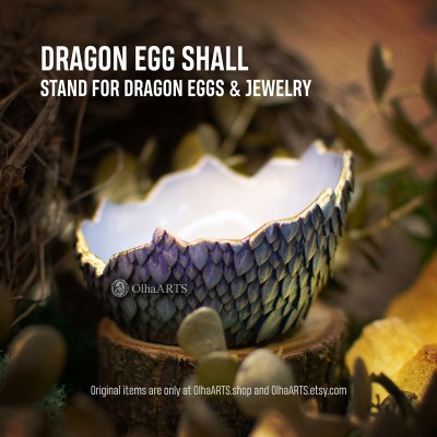 Dragon Egg Shall - stand for dragon eggs or holder for small jewelry