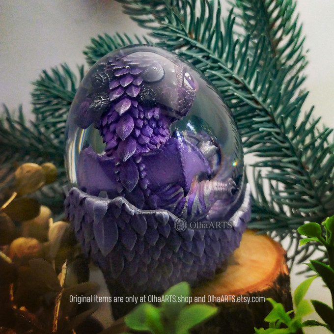 Dream Glider Dragon Egg, color Moon Violet