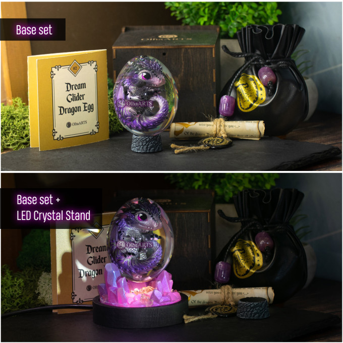 Dream Glider Dragon Egg, color Moon Violet
