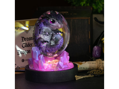 Dream Glider Dragon Egg in Moon Violet color