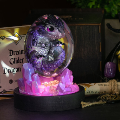 Dream Glider Dragon Egg in Moon Violet color