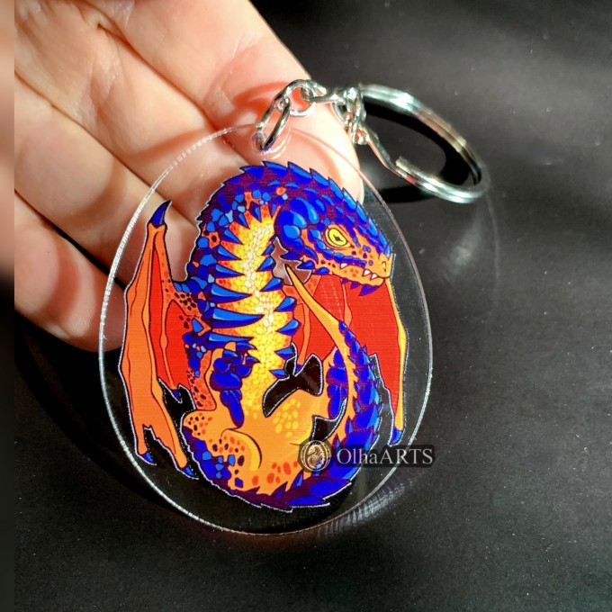 Keyring Lava Dragon Egg