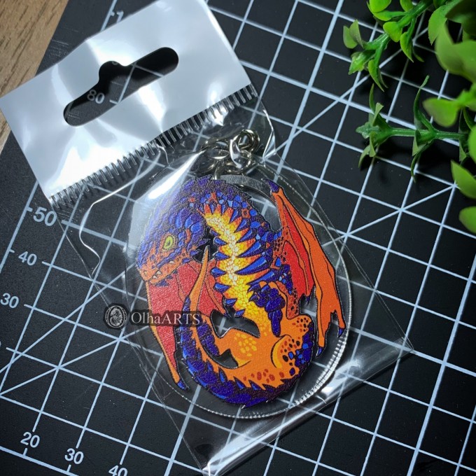 Keyring Lava Dragon Egg